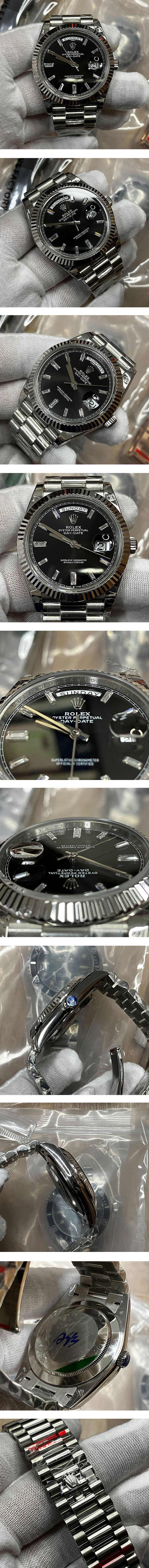 【GM工場】ロレックス デイデイトコピー時計M228239-0005ブラック/40mm